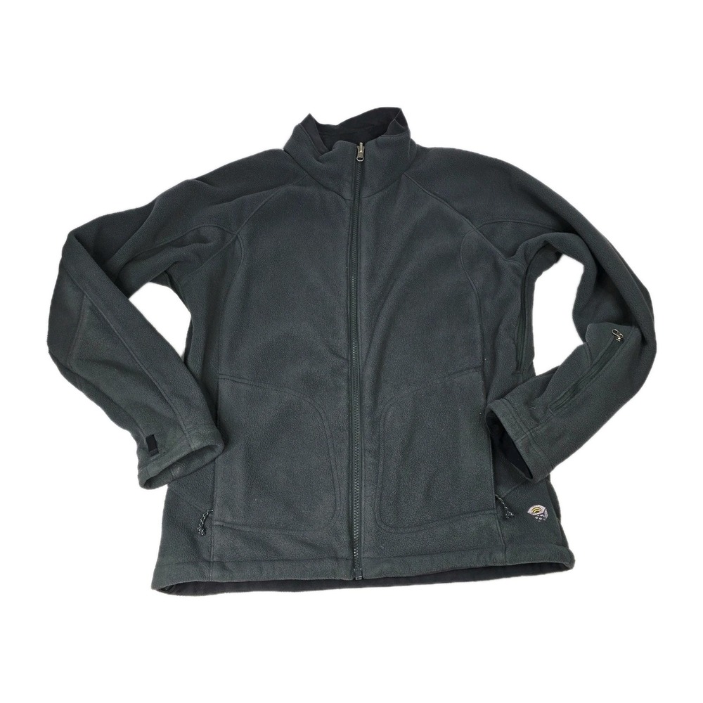 Mountain Hardwear Full Zip Fleece Jacket Women's Medium Charcoal‎ Gray Outdoor